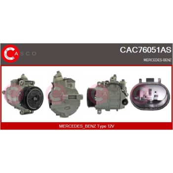 Compresor, aire acondicionado - CASCO CAC76051AS