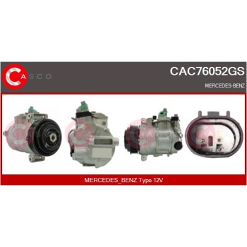 Compresor, aire acondicionado - CASCO CAC76052GS