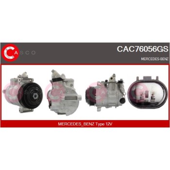 Compresor, aire acondicionado - CASCO CAC76056GS