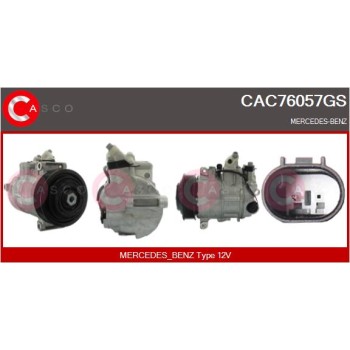 Compresor, aire acondicionado - CASCO CAC76057GS