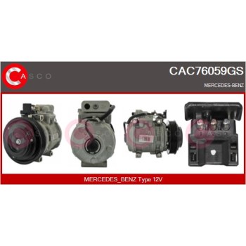 Compresor, aire acondicionado - CASCO CAC76059GS