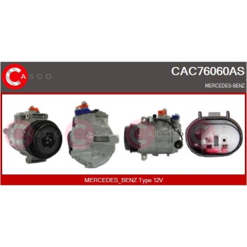 Compresor, aire acondicionado - CASCO CAC76060AS
