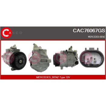 Compresor, aire acondicionado - CASCO CAC76067GS