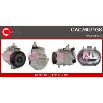 Compresor, aire acondicionado - CASCO CAC76071GS