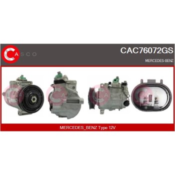 Compresor, aire acondicionado - CASCO CAC76072GS
