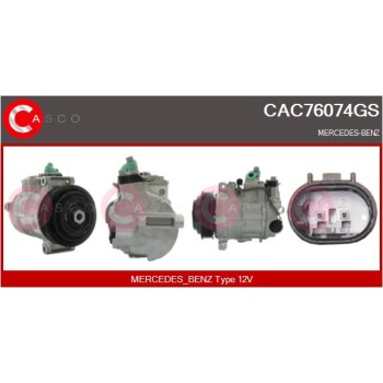 Compresor, aire acondicionado - CASCO CAC76074GS