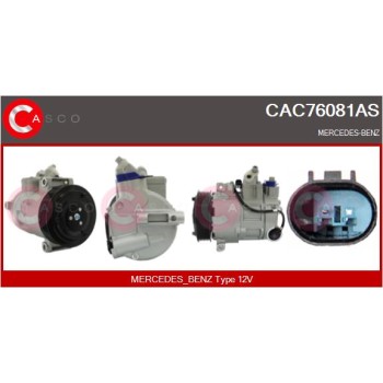 Compresor, aire acondicionado - CASCO CAC76081AS