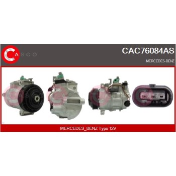 Compresor, aire acondicionado - CASCO CAC76084AS