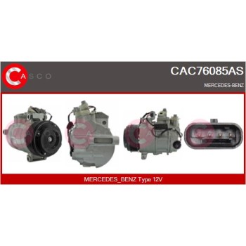 Compresor, aire acondicionado - CASCO CAC76085AS