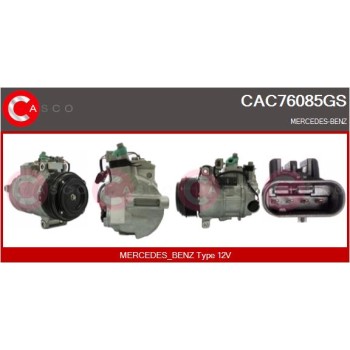 Compresor, aire acondicionado - CASCO CAC76085GS