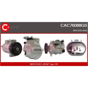 Compresor, aire acondicionado - CASCO CAC76088GS