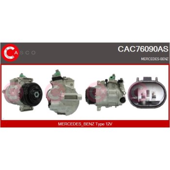 Compresor, aire acondicionado - CASCO CAC76090AS
