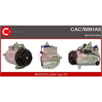 Compresor, aire acondicionado - CASCO CAC76091AS
