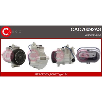 Compresor, aire acondicionado - CASCO CAC76092AS