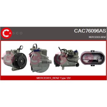 Compresor, aire acondicionado - CASCO CAC76096AS