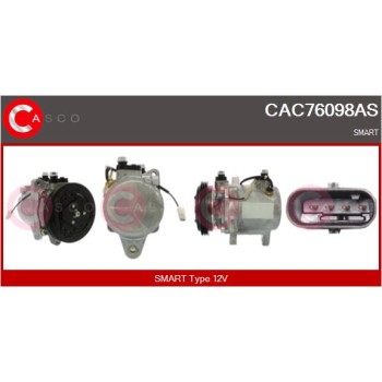 Compresor, aire acondicionado - CASCO CAC76098AS