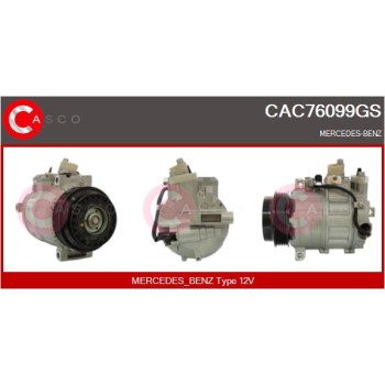 Compresor, aire acondicionado - CASCO CAC76099GS