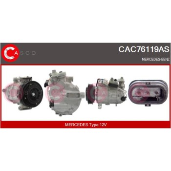 Compresor, aire acondicionado - CASCO CAC76119AS