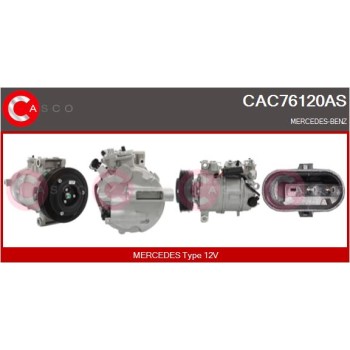 Compresor, aire acondicionado - CASCO CAC76120AS