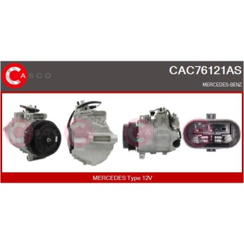 Compresor, aire acondicionado - CASCO CAC76121AS