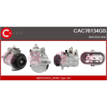 Compresor, aire acondicionado - CASCO CAC76134GS