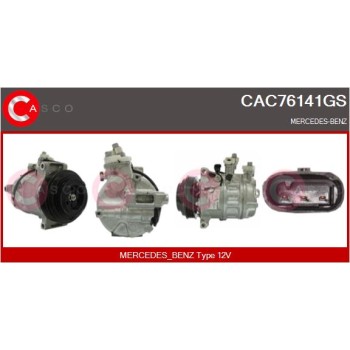 Compresor, aire acondicionado - CASCO CAC76141GS
