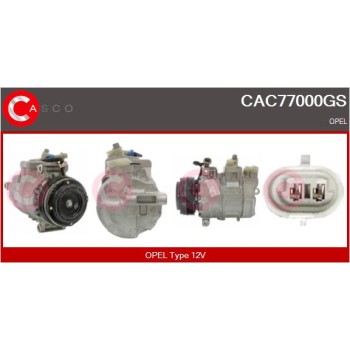 Compresor, aire acondicionado - CASCO CAC77000GS