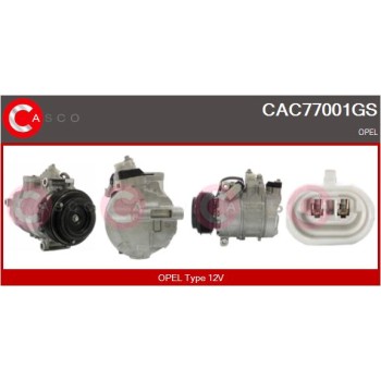 Compresor, aire acondicionado - CASCO CAC77001GS