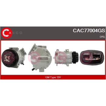 Compresor, aire acondicionado - CASCO CAC77004GS