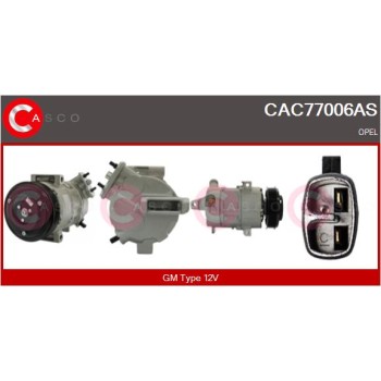 Compresor, aire acondicionado - CASCO CAC77006AS