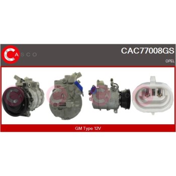 Compresor, aire acondicionado - CASCO CAC77008GS