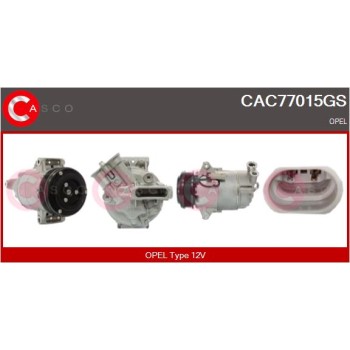 Compresor, aire acondicionado - CASCO CAC77015GS