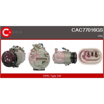Compresor, aire acondicionado - CASCO CAC77016GS