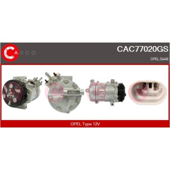 Compresor, aire acondicionado - CASCO CAC77020GS