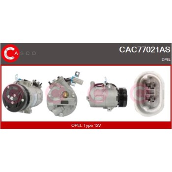Compresor, aire acondicionado - CASCO CAC77021AS