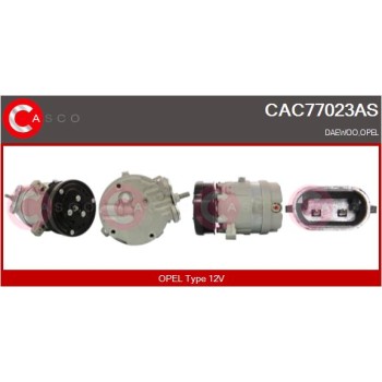 Compresor, aire acondicionado - CASCO CAC77023AS