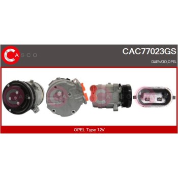 Compresor, aire acondicionado - CASCO CAC77023GS