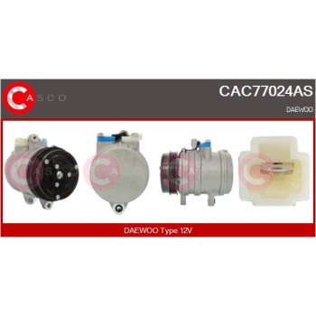 Compresor, aire acondicionado - CASCO CAC77024AS