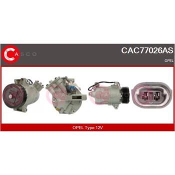 Compresor, aire acondicionado - CASCO CAC77026AS