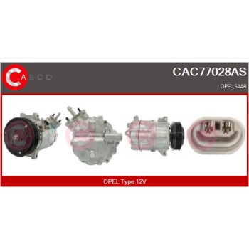 Compresor, aire acondicionado - CASCO CAC77028AS