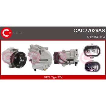Compresor, aire acondicionado - CASCO CAC77029AS
