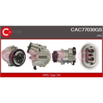 Compresor, aire acondicionado - CASCO CAC77030GS