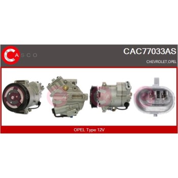 Compresor, aire acondicionado - CASCO CAC77033AS