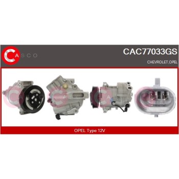 Compresor, aire acondicionado - CASCO CAC77033GS