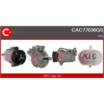 Compresor, aire acondicionado - CASCO CAC77036GS