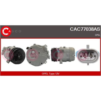 Compresor, aire acondicionado - CASCO CAC77038AS