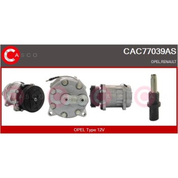 Compresor, aire acondicionado - CASCO CAC77039AS