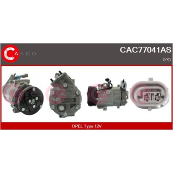 Compresor, aire acondicionado - CASCO CAC77041AS