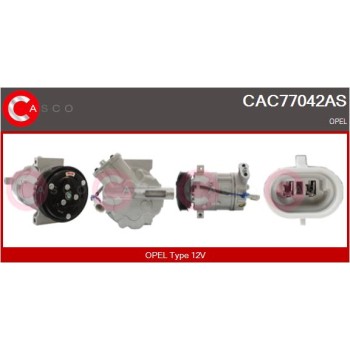 Compresor, aire acondicionado - CASCO CAC77042AS