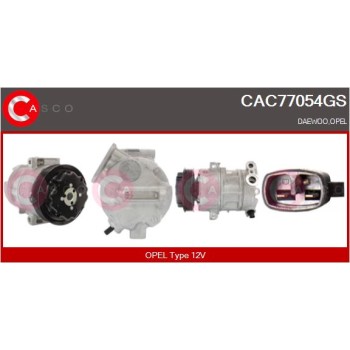 Compresor, aire acondicionado - CASCO CAC77054GS